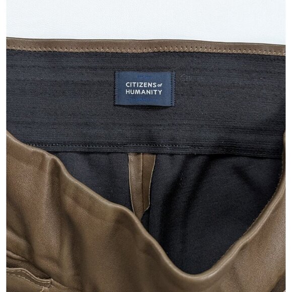 Citizens Of Humanity Colette Leather Pants Lambskin Size 28/6 Style #1909 - Picture 3 of 11
